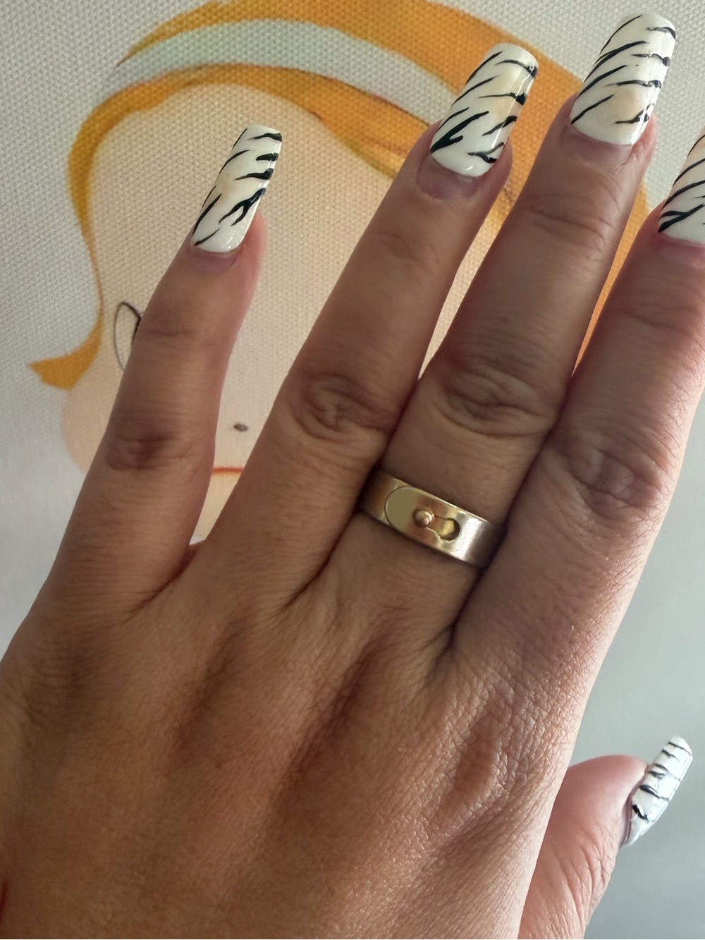 Mejuri Daily lock vermeil Ring sz 8